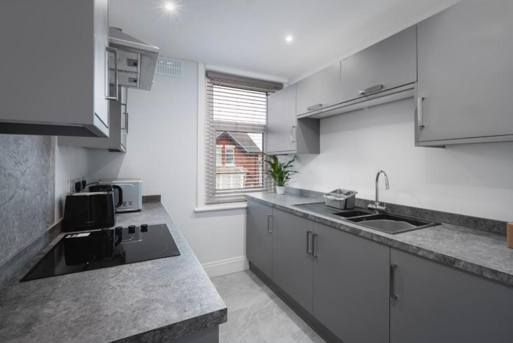 Fully equipped kitchen in a Polaris Apartments Blackpool holiday apartment