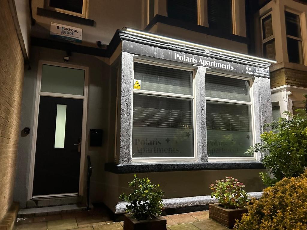 Polaris Apartments Blackpool night exterior holiday accommodation